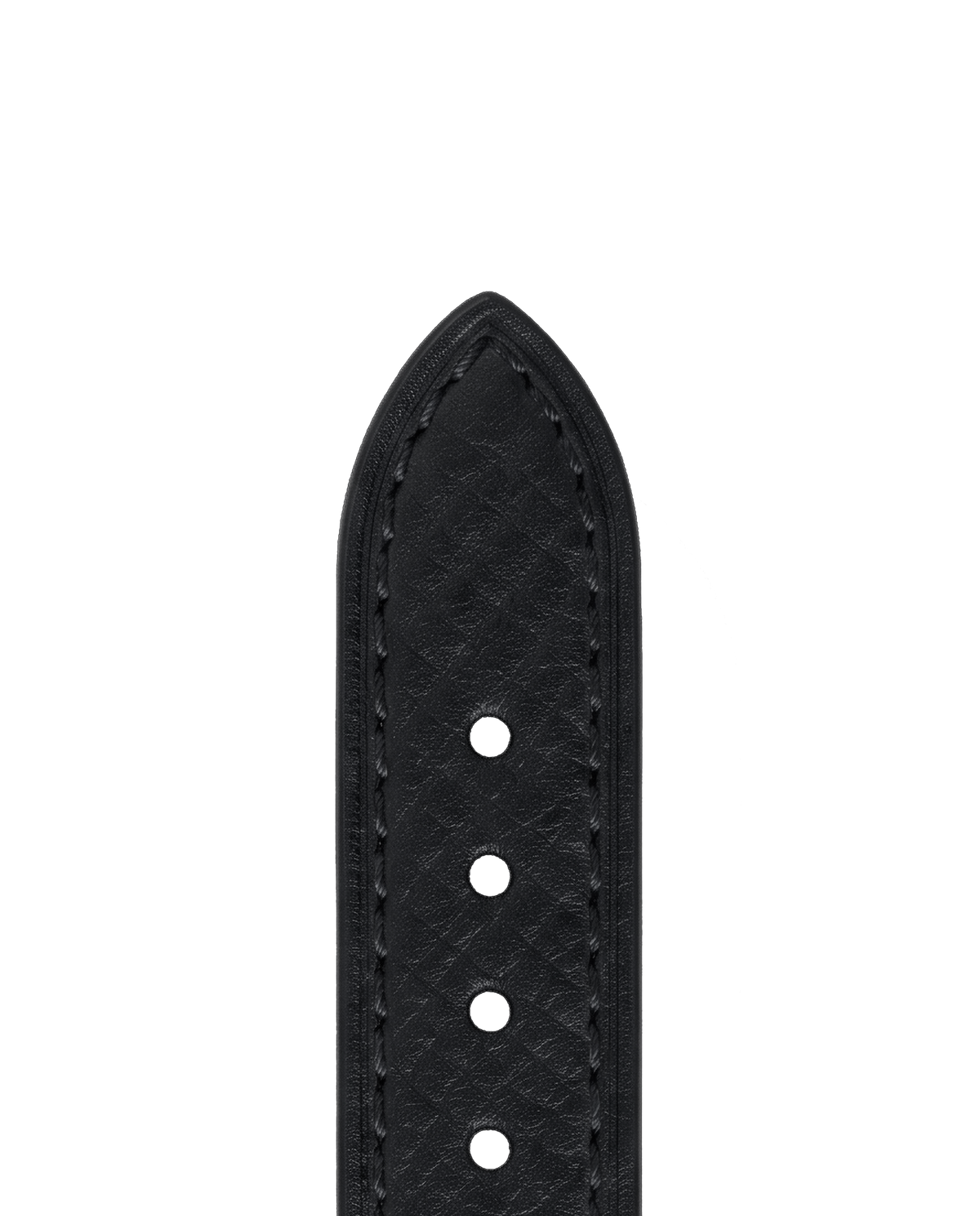 Textured Black Leather Strap