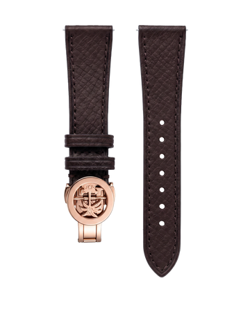 Textured Brown Leather Strap